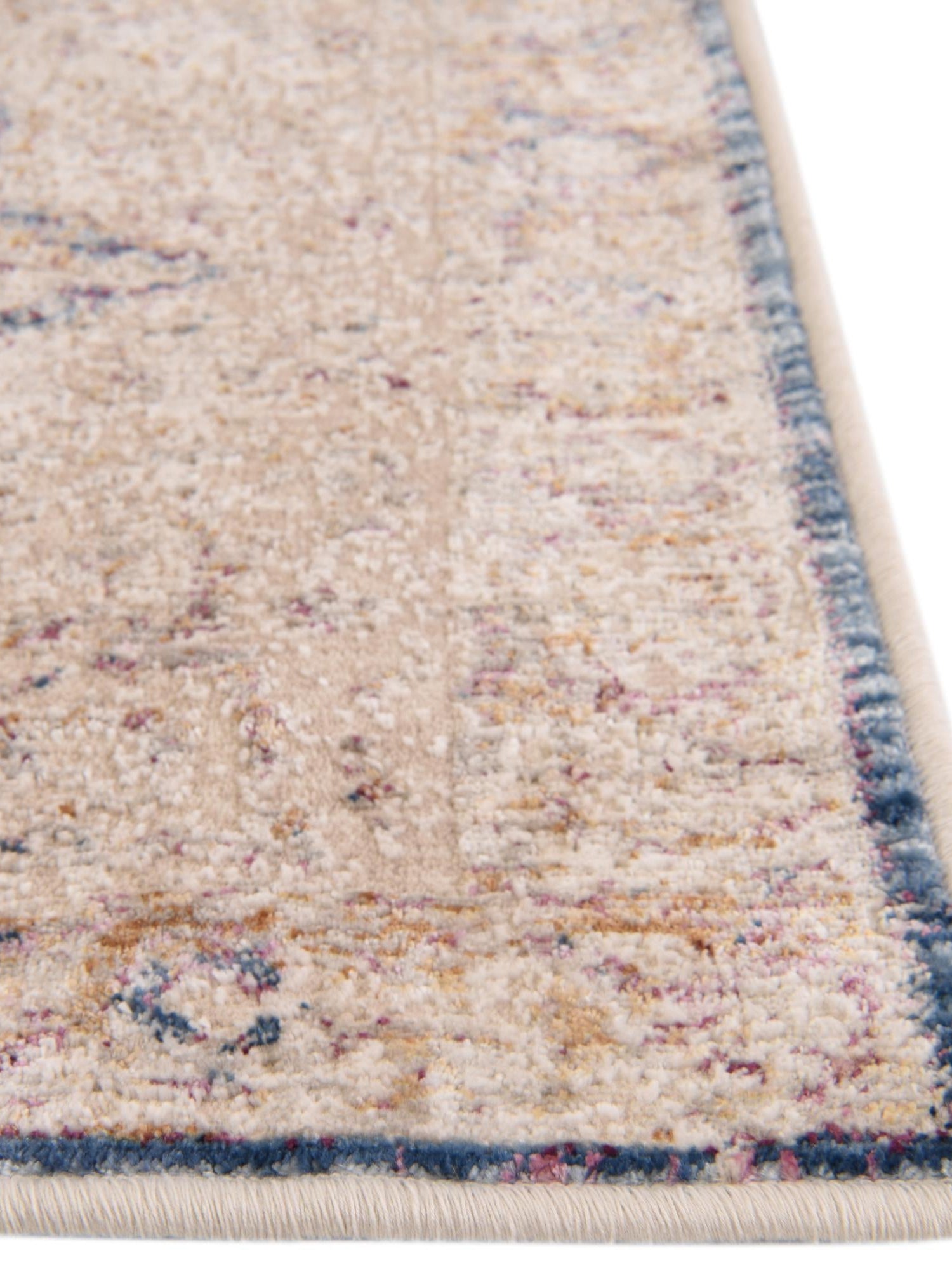 Blue Ivory 10' x 14' Deepa Rectangle Area Rug 100% Polyester Colorful Modern Contemporary Carpet for Home Decorating Living, Dining, Office & Bedrooms for Sale at Rug Engine