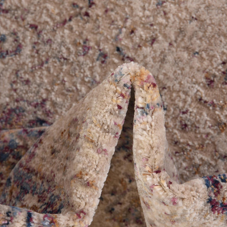Blue Ivory 10' x 14' Deepa Rectangle Area Rug 100% Polyester Colorful Modern Contemporary Carpet for Home Decorating Living, Dining, Office & Bedrooms for Sale at Rug Engine