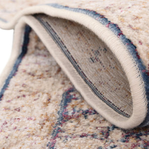 Blue Ivory 2' x 8' Deepa Runner Rug