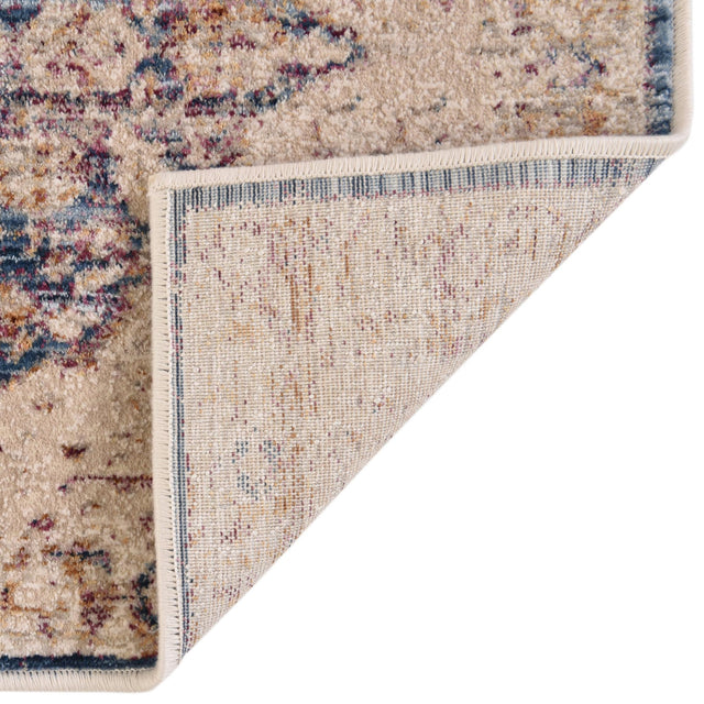 Blue Ivory 2' x 8' Deepa Runner Rug