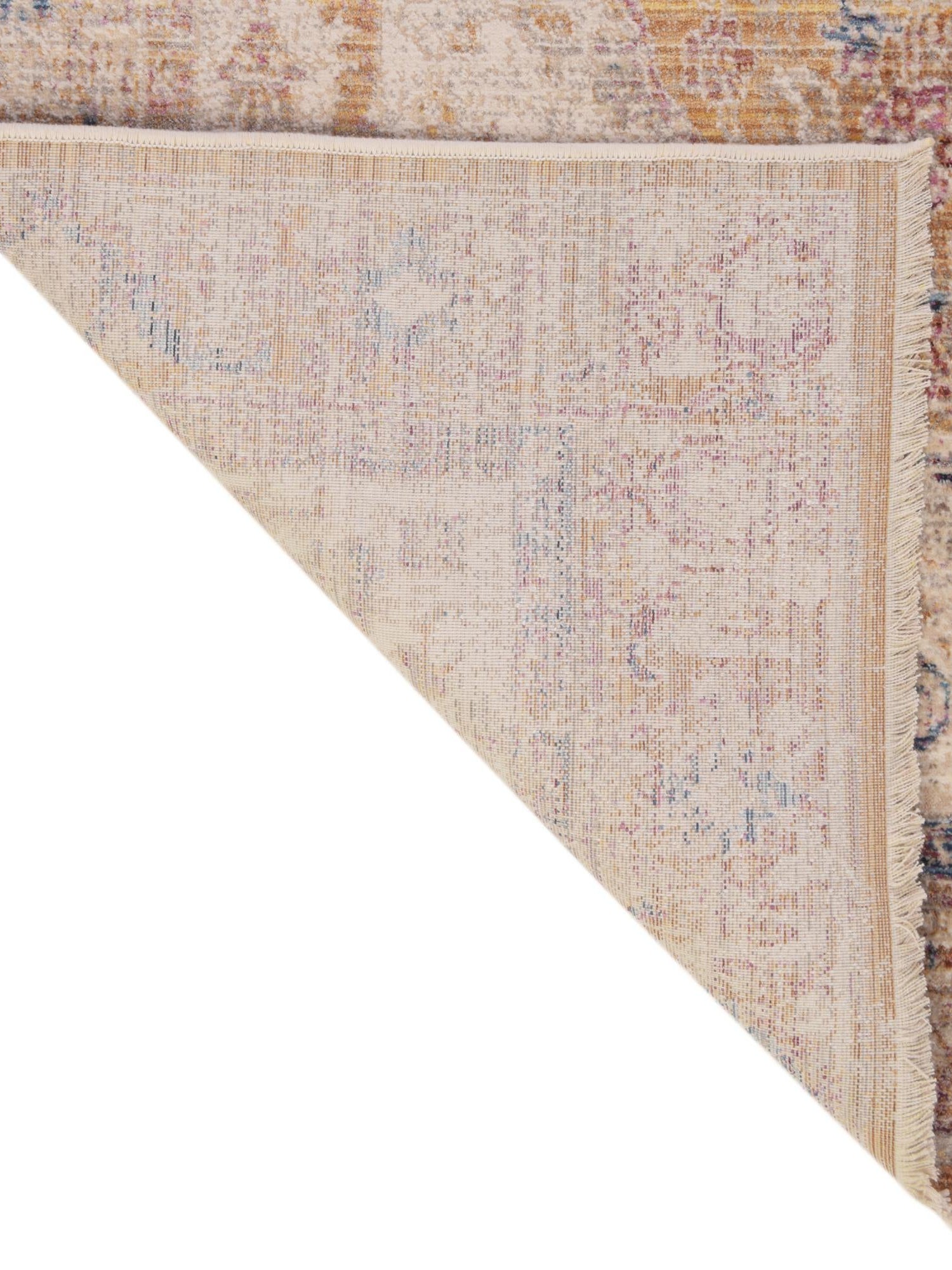 Yellow 5' 3 x 7' 9 Deepa Rectangle Area Rug 100% Polyester Colorful Modern Contemporary Carpet for Home Decorating Living, Dining, Office & Bedrooms for Sale at Rug Engine