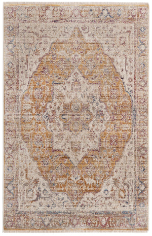 Yellow 3' 3 x 5' Deepa Rectangle Area Rug 100% Polyester Colorful Modern Contemporary Carpet for Home Decorating Living, Dining, Office & Bedrooms for Sale at Rug Engine