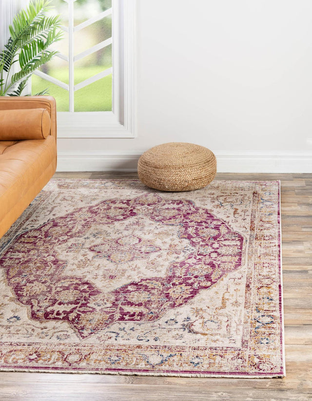 Lavender 2' x 3' Deepa Rectangle Area Rug 100% Polyester Colorful Modern Contemporary Carpet for Home Decorating Living, Dining, Office & Bedrooms for Sale at Rug Engine