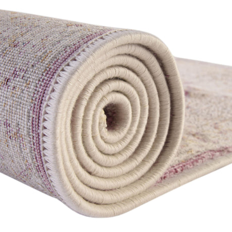Lavender 9' x 11' 7 Deepa Rectangle Area Rug 100% Polyester Colorful Modern Contemporary Carpet for Home Decorating Living, Dining, Office & Bedrooms for Sale at Rug Engine
