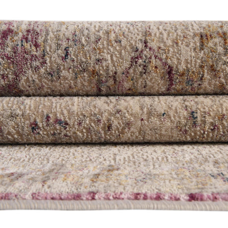 Lavender 4' x 5' 10 Deepa Rectangle Area Rug 100% Polyester Colorful Modern Contemporary Carpet for Home Decorating Living, Dining, Office & Bedrooms for Sale at Rug Engine