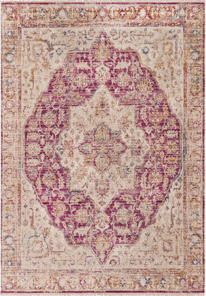 Lavender 4' x 5' 10 Deepa Rectangle Area Rug 100% Polyester Colorful Modern Contemporary Carpet for Home Decorating Living, Dining, Office & Bedrooms for Sale at Rug Engine