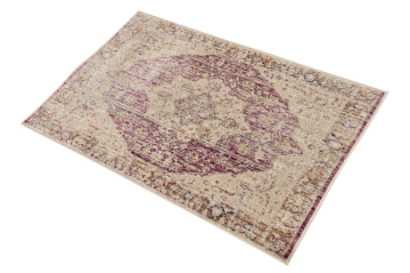 Lavender 2' x 3' Deepa Rectangle Area Rug 100% Polyester Colorful Modern Contemporary Carpet for Home Decorating Living, Dining, Office & Bedrooms for Sale at Rug Engine