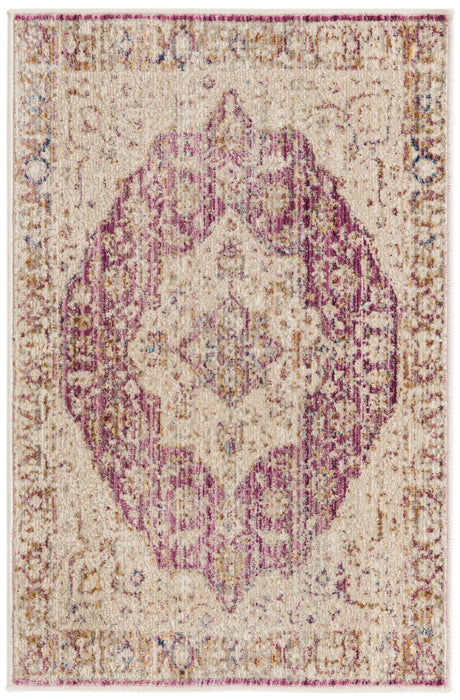 Lavender 2' x 3' Deepa Rectangle Area Rug 100% Polyester Colorful Modern Contemporary Carpet for Home Decorating Living, Dining, Office & Bedrooms for Sale at Rug Engine
