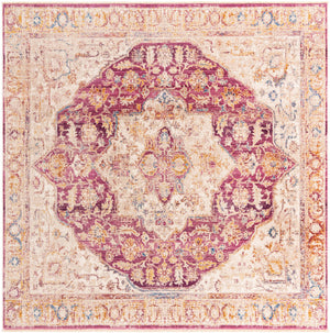 Lavender 7' 10 x 7' 10 Deepa Square Area Rug 100% Polyester Colorful Modern Contemporary Carpet for Home Decorating Living, Dining, Office & Bedrooms for Sale at Rug Engine