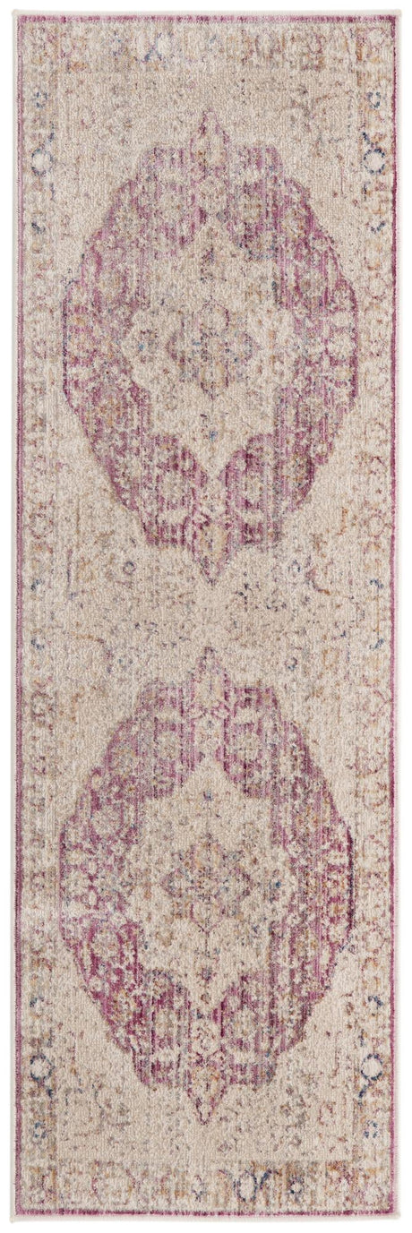 Lavender 2' x 6' Deepa Runner Area Rug 100% Polyester Colorful Modern Contemporary Carpet for Home Decorating Living, Dining, Office & Bedrooms for Sale at Rug Engine