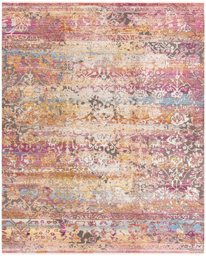 Multicolor 7' 10 x 9' 8 Deepa Rectangle Area Rug 100% Polyester Colorful Modern Contemporary Carpet for Home Decorating Living, Dining, Office & Bedrooms for Sale at Rug Engine