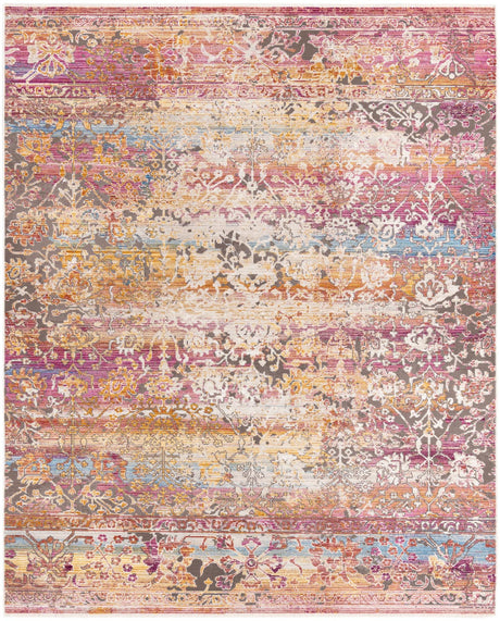 Multicolor 7' 10 x 9' 8 Deepa Rectangle Area Rug 100% Polyester Colorful Modern Contemporary Carpet for Home Decorating Living, Dining, Office & Bedrooms for Sale at Rug Engine