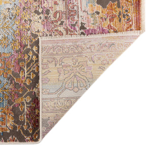 Multicolor 9' x 11' 7 Deepa Rectangle Area Rug 100% Polyester Colorful Modern Contemporary Carpet for Home Decorating Living, Dining, Office & Bedrooms for Sale at Rug Engine