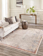 Ivory 4' x 5' 10 Deepa Rectangle Area Rug 100% Polyester Colorful Modern Contemporary Carpet for Home Decorating Living, Dining, Office & Bedrooms for Sale at Rug Engine