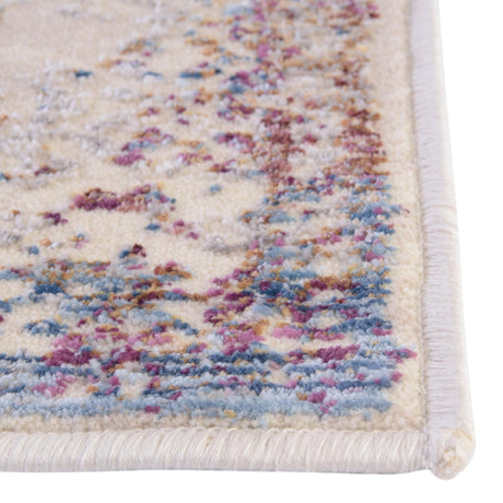 Ivory 2' x 3' Deepa Rectangle Area Rug 100% Polyester Colorful Modern Contemporary Carpet for Home Decorating Living, Dining, Office & Bedrooms for Sale at Rug Engine