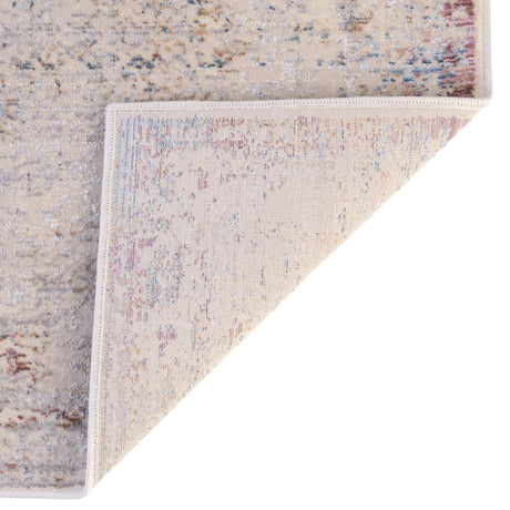 Ivory 9' x 12' Deepa Rectangle Area Rug 100% Polyester Colorful Modern Contemporary Carpet for Home Decorating Living, Dining, Office & Bedrooms for Sale at Rug Engine