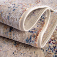 Ivory 2' 6 x 12' Deepa Runner Area Rug 100% Polyester Colorful Modern Contemporary Carpet for Home Decorating Living, Dining, Office & Bedrooms for Sale at Rug Engine