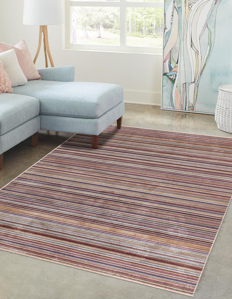 Multicolor 9' x 11' 7 Deepa Rectangle Area Rug 100% Polyester Colorful Modern Contemporary Carpet for Home Decorating Living, Dining, Office & Bedrooms for Sale at Rug Engine
