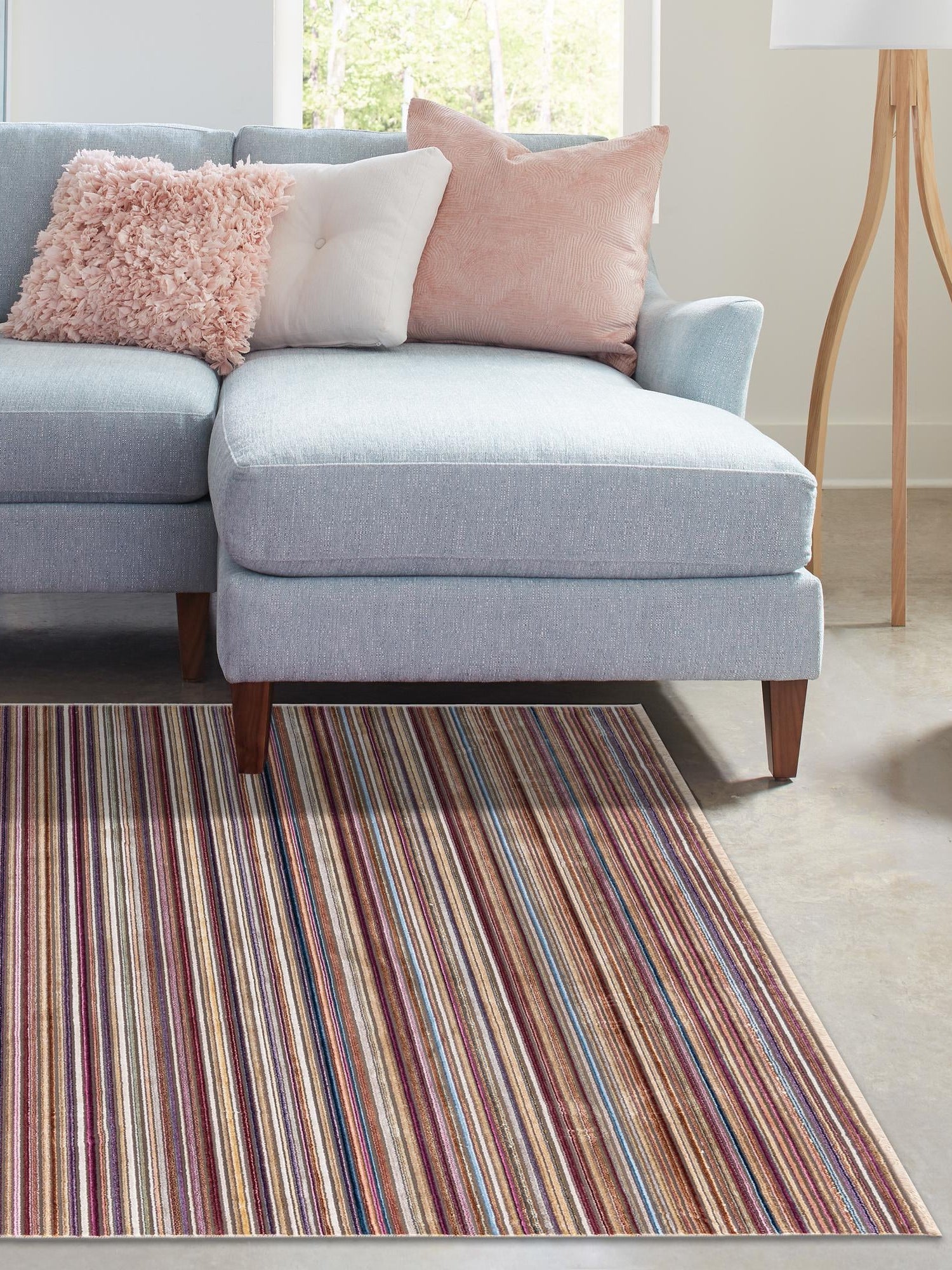 Multicolor 4' x 5' 10 Deepa Rectangle Area Rug 100% Polyester Colorful Modern Contemporary Carpet for Home Decorating Living, Dining, Office & Bedrooms for Sale at Rug Engine