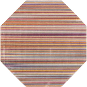 Multicolor 7' 10 x 7' 10 Deepa Octagon Area Rug 100% Polyester Colorful Modern Contemporary Carpet for Home Decorating Living, Dining, Office & Bedrooms for Sale at Rug Engine