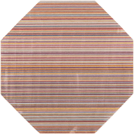 Multicolor 7' 10 x 7' 10 Deepa Octagon Area Rug 100% Polyester Colorful Modern Contemporary Carpet for Home Decorating Living, Dining, Office & Bedrooms for Sale at Rug Engine