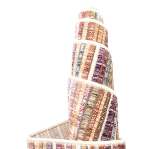 Multicolor 2' 6 x 12' Deepa Runner Area Rug 100% Polyester Colorful Modern Contemporary Carpet for Home Decorating Living, Dining, Office & Bedrooms for Sale at Rug Engine
