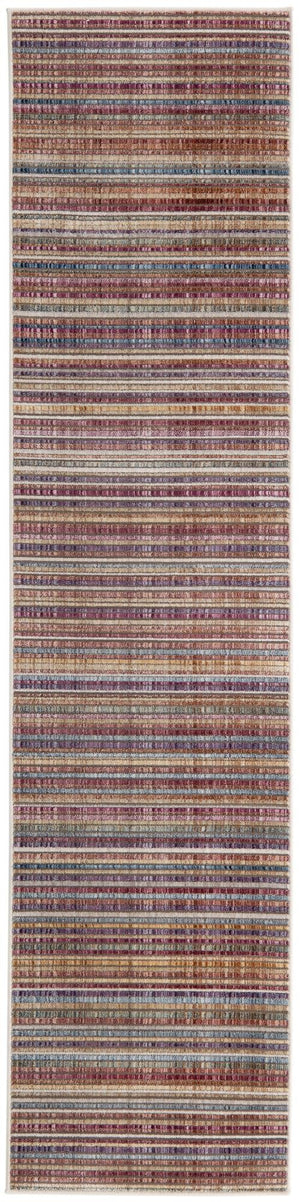 Multicolor 2' x 8' Deepa Runner Area Rug 100% Polyester Colorful Modern Contemporary Carpet for Home Decorating Living, Dining, Office & Bedrooms for Sale at Rug Engine