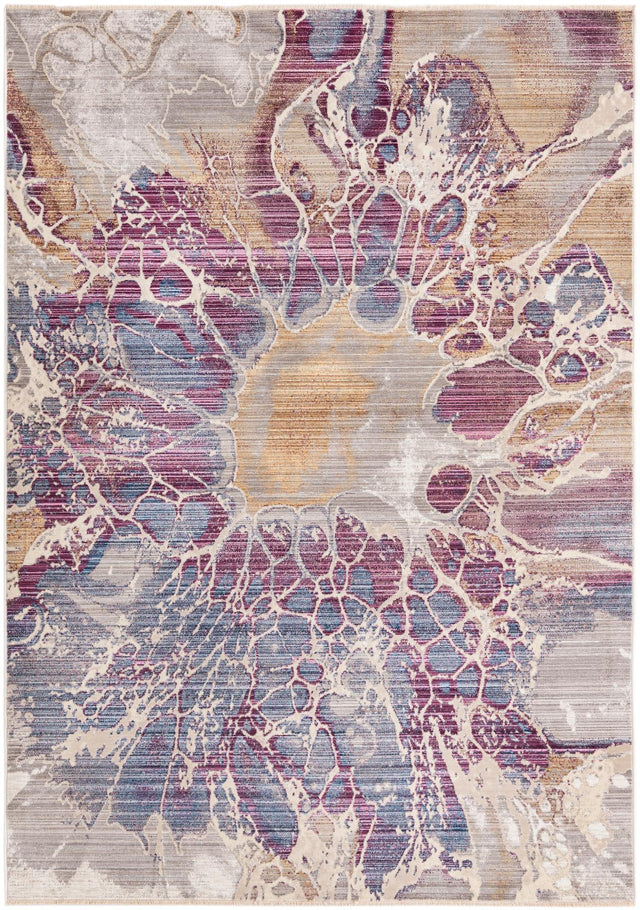 Multicolor 6' x 8' 9 Deepa Rectangle Area Rug 100% Polyester Colorful Modern Contemporary Carpet for Home Decorating Living, Dining, Office & Bedrooms for Sale at Rug Engine