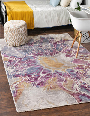 Multicolor 10' x 13' 8 Deepa Rectangle Area Rug 100% Polyester Colorful Modern Contemporary Carpet for Home Decorating Living, Dining, Office & Bedrooms for Sale at Rug Engine