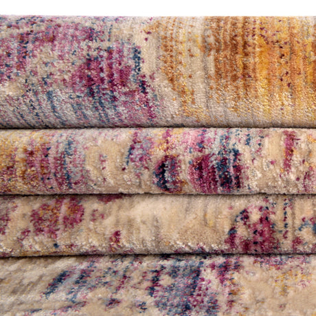 Multicolor 10' x 13' 8 Deepa Rectangle Area Rug 100% Polyester Colorful Modern Contemporary Carpet for Home Decorating Living, Dining, Office & Bedrooms for Sale at Rug Engine
