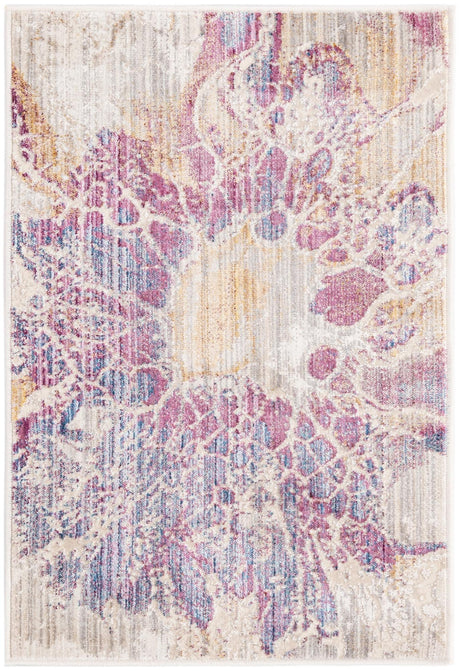 Multicolor 2' x 3' Deepa Rectangle Area Rug 100% Polyester Colorful Modern Contemporary Carpet for Home Decorating Living, Dining, Office & Bedrooms for Sale at Rug Engine