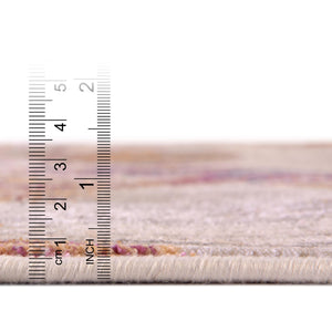 Multicolor 5' 3 x 5' 3 Deepa Octagon Area Rug 100% Polyester Colorful Modern Contemporary Carpet for Home Decorating Living, Dining, Office & Bedrooms for Sale at Rug Engine