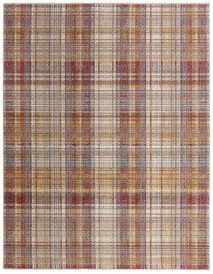 Multicolor 9' x 11' 7 Deepa Rectangle Area Rug 100% Polyester Colorful Modern Contemporary Carpet for Home Decorating Living, Dining, Office & Bedrooms for Sale at Rug Engine