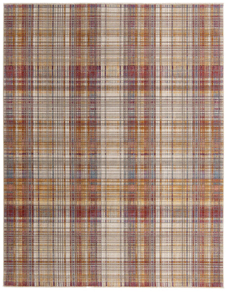 Multicolor 9' x 11' 7 Deepa Rectangle Area Rug 100% Polyester Colorful Modern Contemporary Carpet for Home Decorating Living, Dining, Office & Bedrooms for Sale at Rug Engine