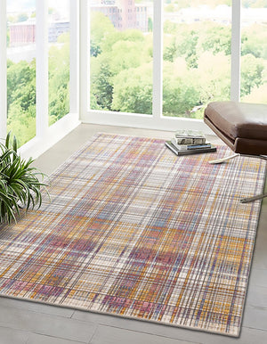 Multicolor 9' x 11' 7 Deepa Rectangle Area Rug 100% Polyester Colorful Modern Contemporary Carpet for Home Decorating Living, Dining, Office & Bedrooms for Sale at Rug Engine