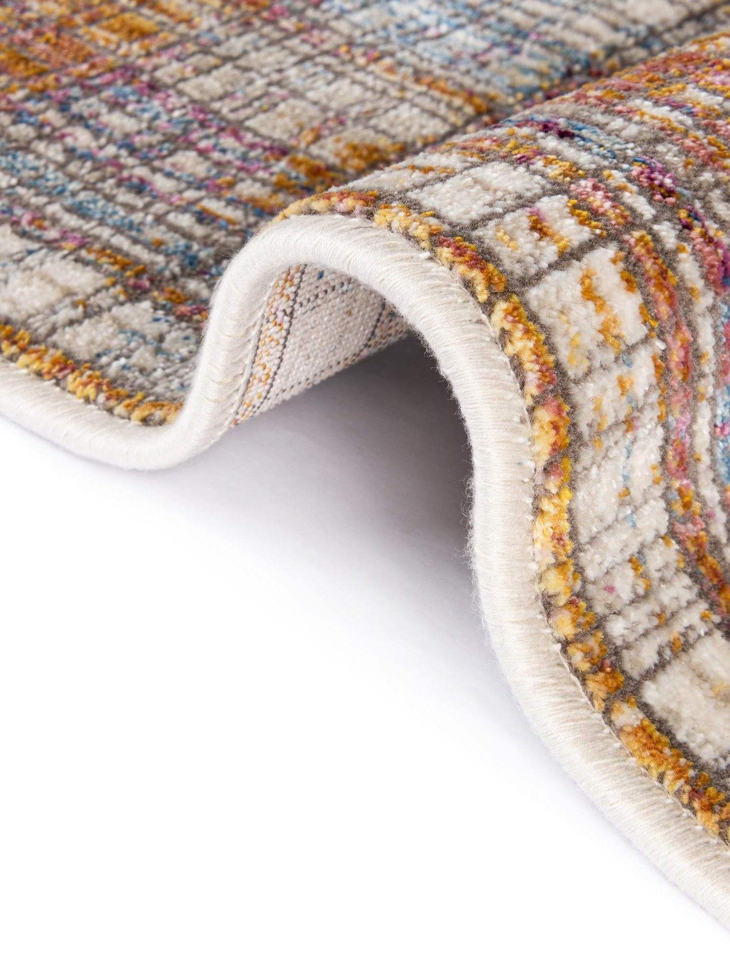 Multicolor 2' x 3' Deepa Rectangle Area Rug 100% Polyester Colorful Modern Contemporary Carpet for Home Decorating Living, Dining, Office & Bedrooms for Sale at Rug Engine