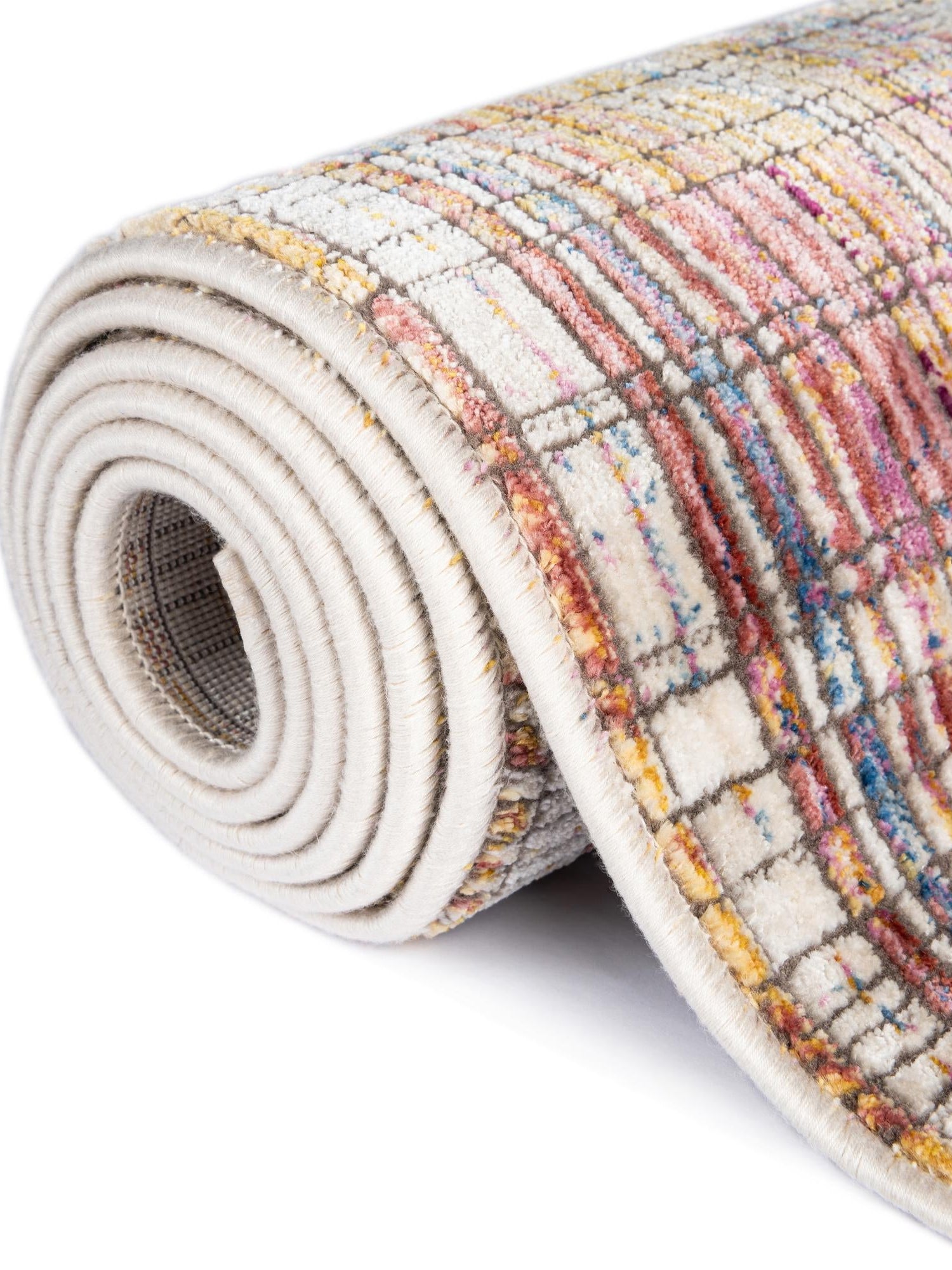 Multicolor 9' x 11' 7 Deepa Rectangle Area Rug 100% Polyester Colorful Modern Contemporary Carpet for Home Decorating Living, Dining, Office & Bedrooms for Sale at Rug Engine