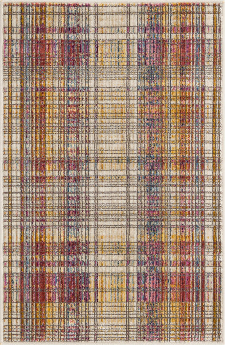 Multicolor 2' x 3' Deepa Rectangle Area Rug 100% Polyester Colorful Modern Contemporary Carpet for Home Decorating Living, Dining, Office & Bedrooms for Sale at Rug Engine