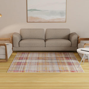 Multicolor 7' 10 x 7' 10 Deepa Square Area Rug 100% Polyester Colorful Modern Contemporary Carpet for Home Decorating Living, Dining, Office & Bedrooms for Sale at Rug Engine