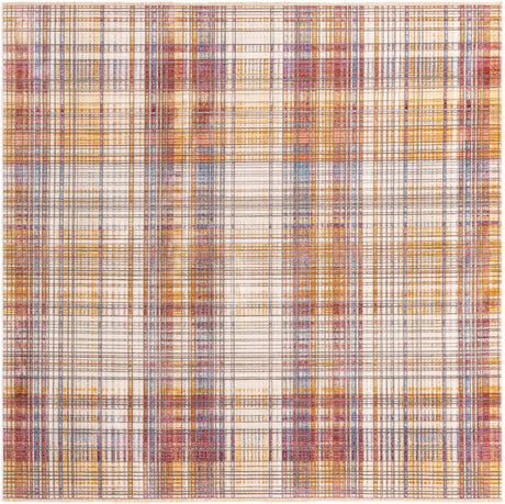 Multicolor 7' 10 x 7' 10 Deepa Square Area Rug 100% Polyester Colorful Modern Contemporary Carpet for Home Decorating Living, Dining, Office & Bedrooms for Sale at Rug Engine