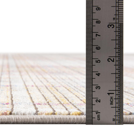 Multicolor 7' 10 x 7' 10 Deepa Octagon Area Rug 100% Polyester Colorful Modern Contemporary Carpet for Home Decorating Living, Dining, Office & Bedrooms for Sale at Rug Engine