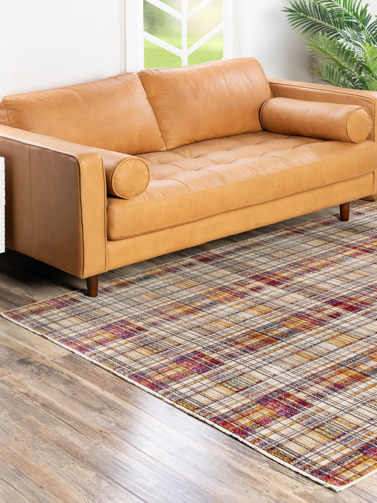 Multicolor 6' x 8' 9 Deepa Rectangle Area Rug 100% Polyester Colorful Modern Contemporary Carpet for Home Decorating Living, Dining, Office & Bedrooms for Sale at Rug Engine