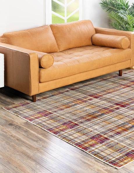 Multicolor 4' x 5' 10 Deepa Rectangle Area Rug 100% Polyester Colorful Modern Contemporary Carpet for Home Decorating Living, Dining, Office & Bedrooms for Sale at Rug Engine