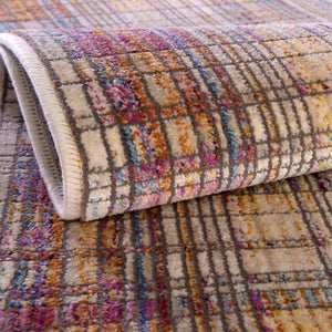 Multicolor 9' x 11' 7 Deepa Rectangle Area Rug 100% Polyester Colorful Modern Contemporary Carpet for Home Decorating Living, Dining, Office & Bedrooms for Sale at Rug Engine
