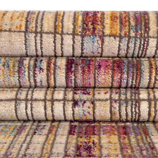 Multicolor 5' 3 x 7' 9 Deepa Rectangle Area Rug 100% Polyester Colorful Modern Contemporary Carpet for Home Decorating Living, Dining, Office & Bedrooms for Sale at Rug Engine