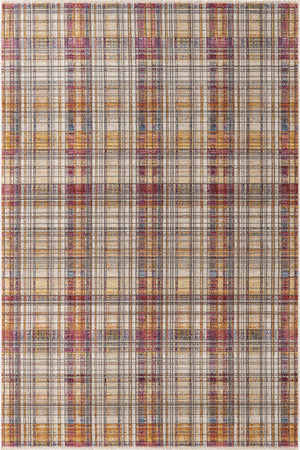 Multicolor 5' 3 x 7' 9 Deepa Rectangle Area Rug 100% Polyester Colorful Modern Contemporary Carpet for Home Decorating Living, Dining, Office & Bedrooms for Sale at Rug Engine