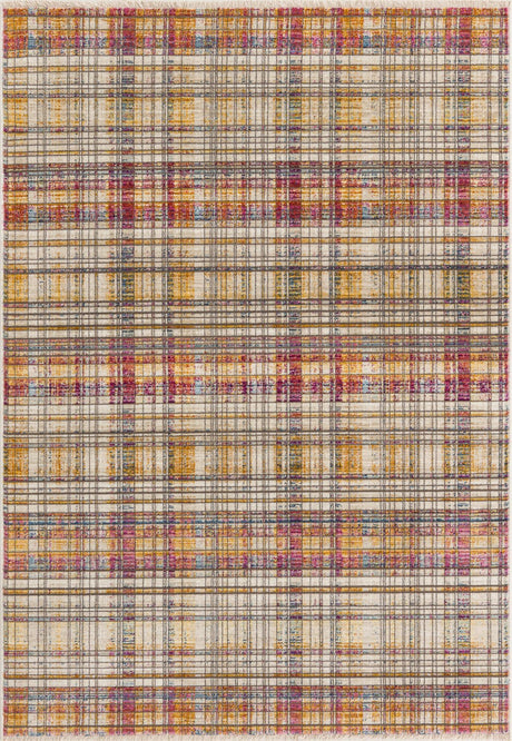 Multicolor 4' x 5' 10 Deepa Rectangle Area Rug 100% Polyester Colorful Modern Contemporary Carpet for Home Decorating Living, Dining, Office & Bedrooms for Sale at Rug Engine