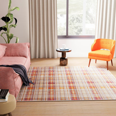 Multicolor 7' 10 x 7' 10 Deepa Square Area Rug 100% Polyester Colorful Modern Contemporary Carpet for Home Decorating Living, Dining, Office & Bedrooms for Sale at Rug Engine