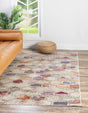 Multicolor 7' 10 x 9' 8 Deepa Rectangle Area Rug 100% Polyester Colorful Modern Contemporary Carpet for Home Decorating Living, Dining, Office & Bedrooms for Sale at Rug Engine