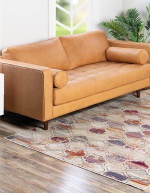 Multicolor 4' x 5' 10 Deepa Rectangle Area Rug 100% Polyester Colorful Modern Contemporary Carpet for Home Decorating Living, Dining, Office & Bedrooms for Sale at Rug Engine